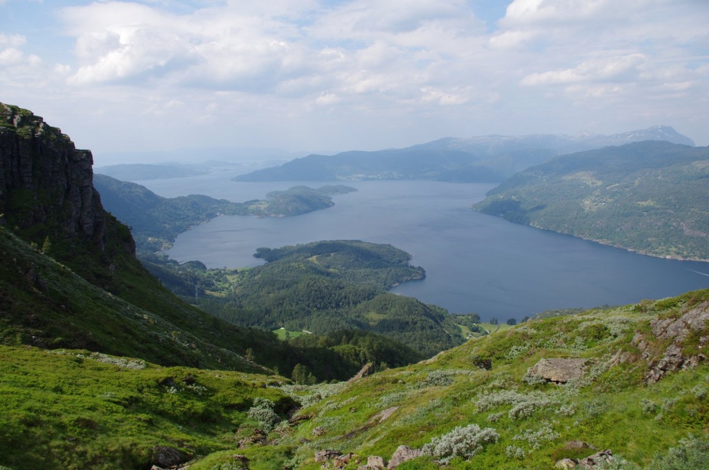 Der Fjord unserer Kajaktour von oben