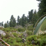 Susis erste Zeltnacht in den Bergen