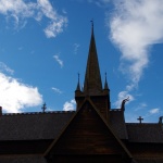 Eine der größten erhaltenen Stabkirchen in Norwgen