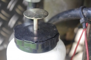 Defekte Frostschutzpumpe am IFA L60 4x4 aus Nachproduktion