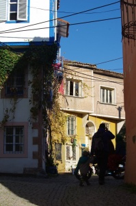 Alte Häuser in türkischer Altstadt