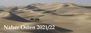 IFA L60 Allrad und VW LT 4x4 im Dünengebiet der Wüste Varzaneh südlich von Isfahan